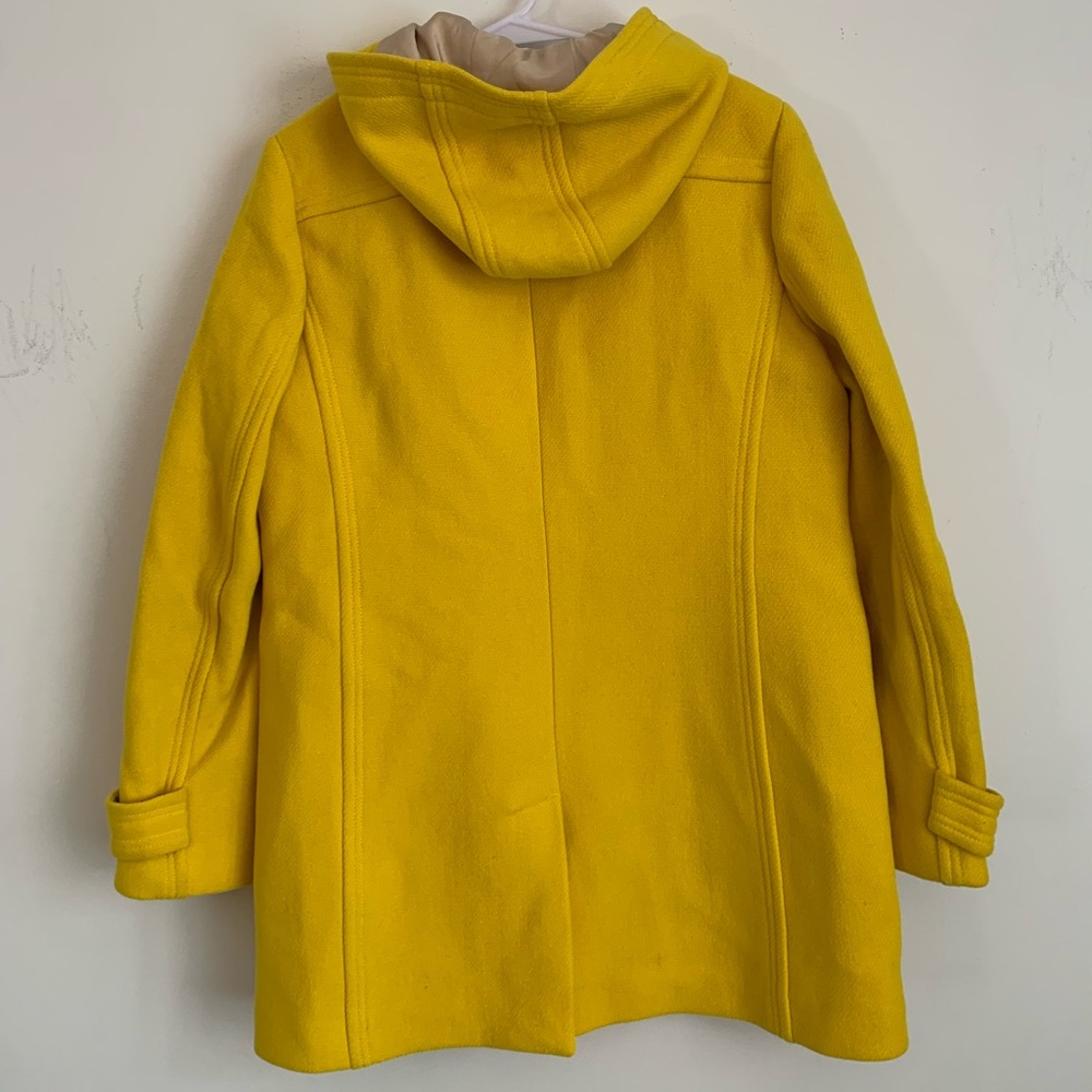 J. Crew Yellow Toggle Coat - Picture 2 of 14